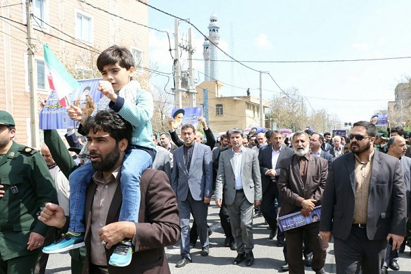 برگزاری راهپیمایی حمایت از سپاه پاسداران انقلاب اسلامی در ارومیه