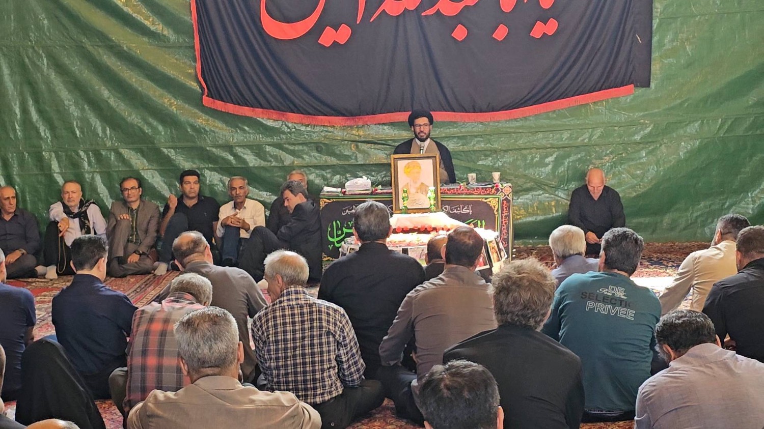 حضور فرماندار ارومیه در موکب شهدای شهرستان در منطقه رشکان